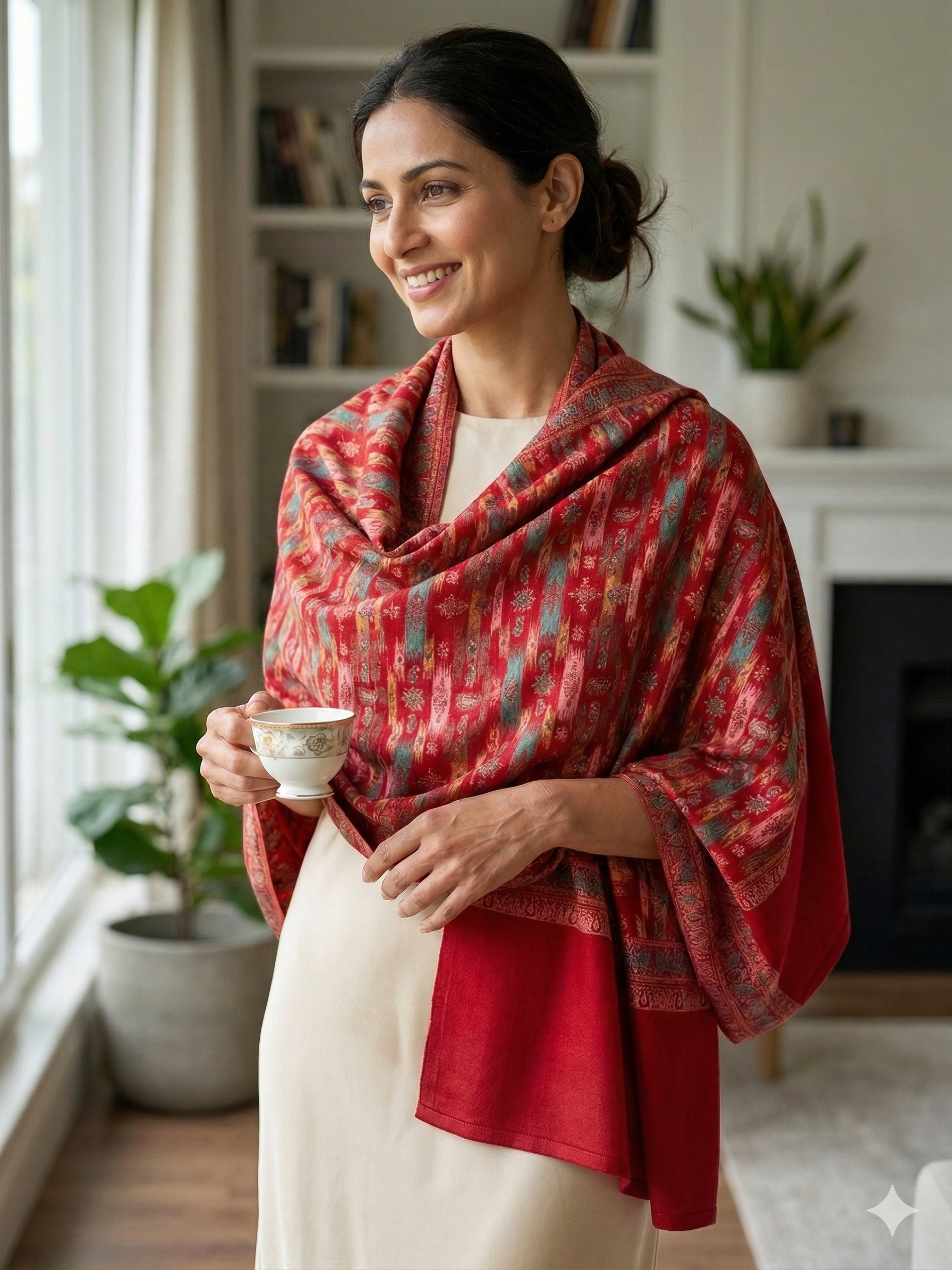 Spray Stripe Kani Shawl – The Shawl Studio Spray Stripe Kani Shawl – The Shawl Studio