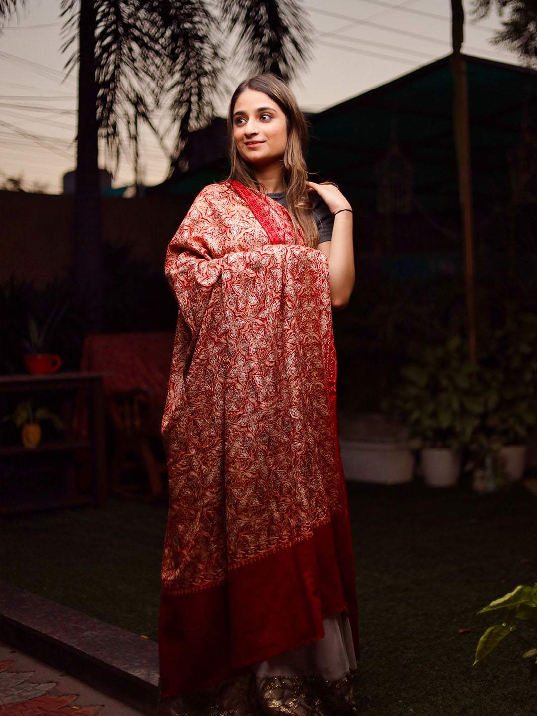 Aari Embroidery Shawl â The Shawl Studio