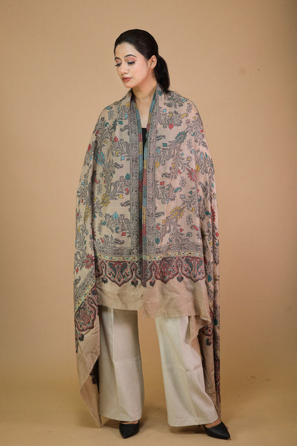 Paisley Border Kani Shawl