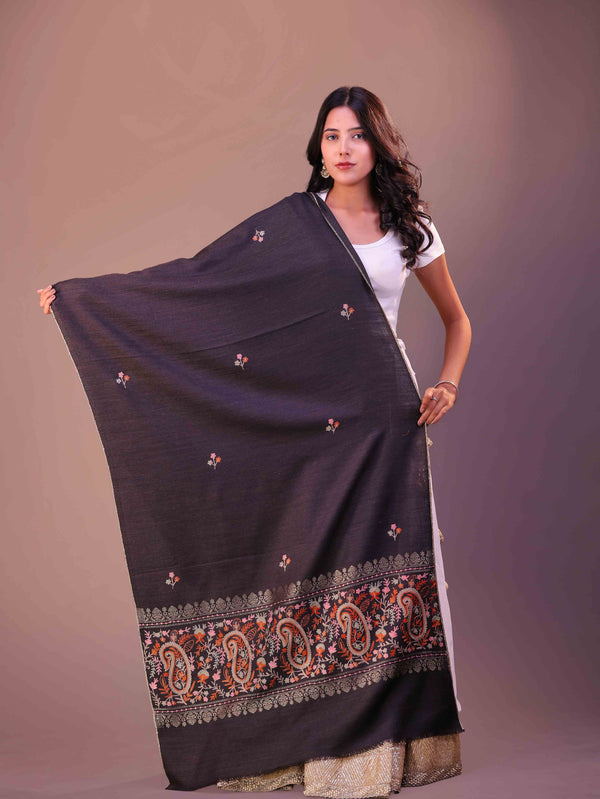 Paisley Palla Booti Embroidery Stole