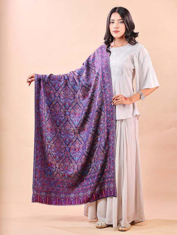 Super Soft Kani Stole Blue