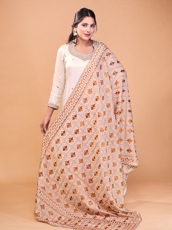 Star Palla Phulkari Dupatta