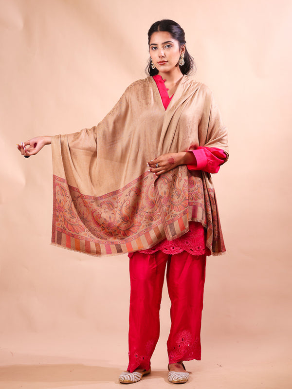 Small Paisley Reversible Kani Palla Stole