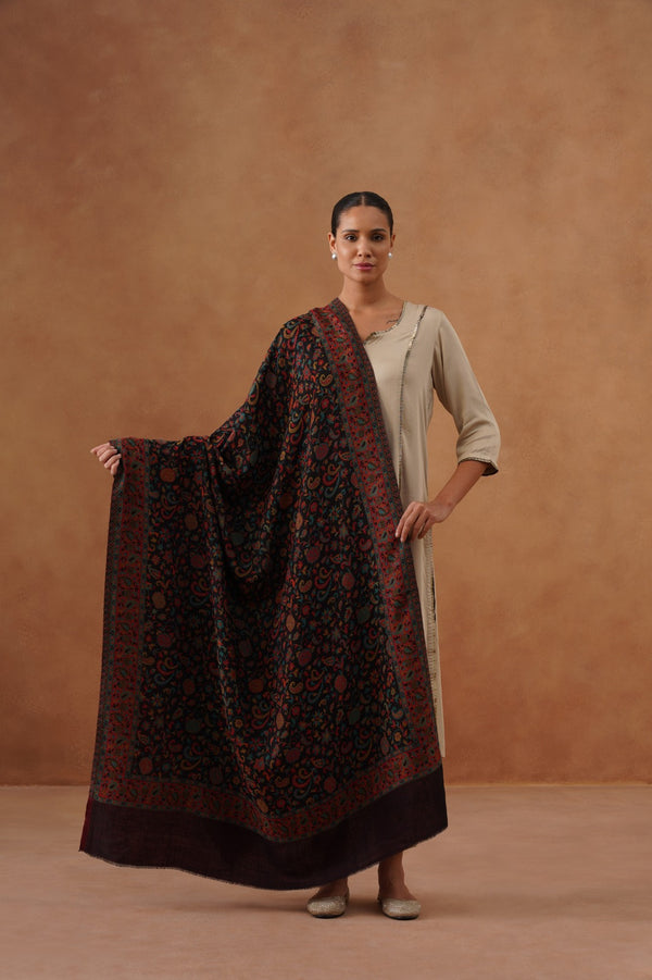 Fine Wool Flower Kani Shawl