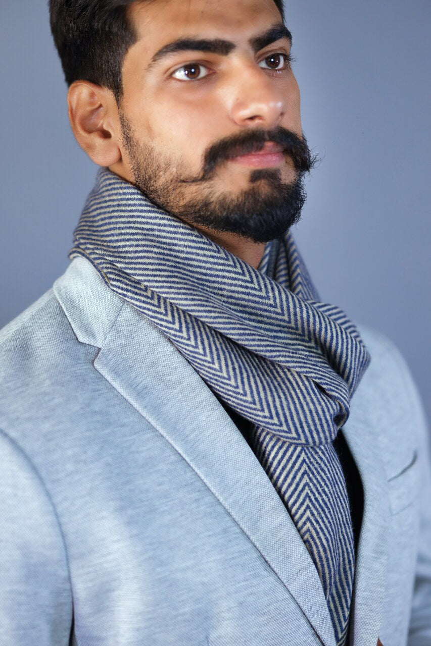 Zigzag Muffler For Men â The Shawl Studio