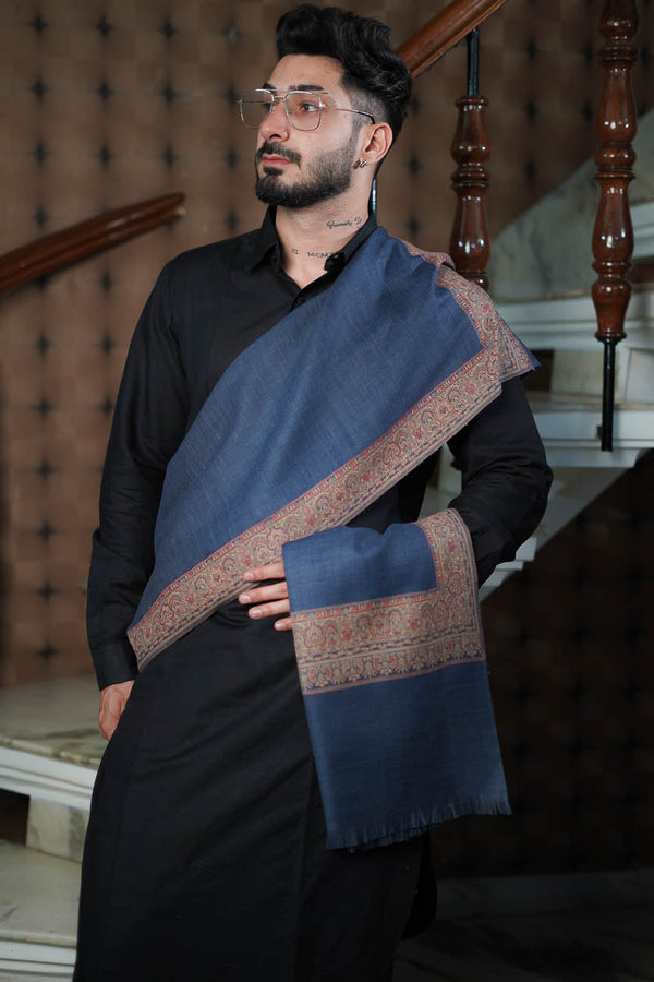 Milange Border Shawl for men