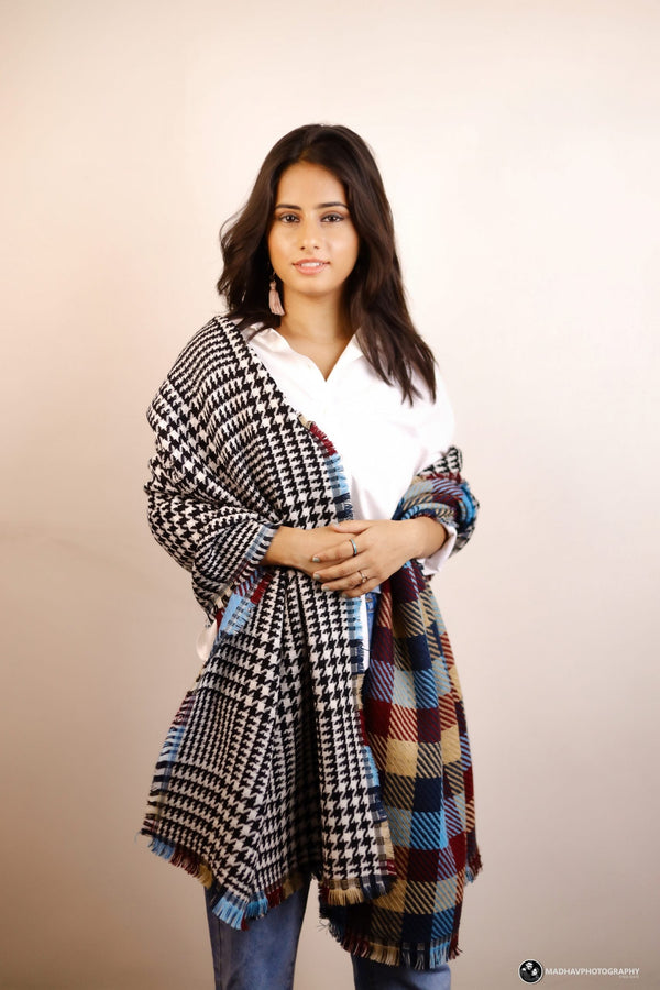 Reversible Check Stole