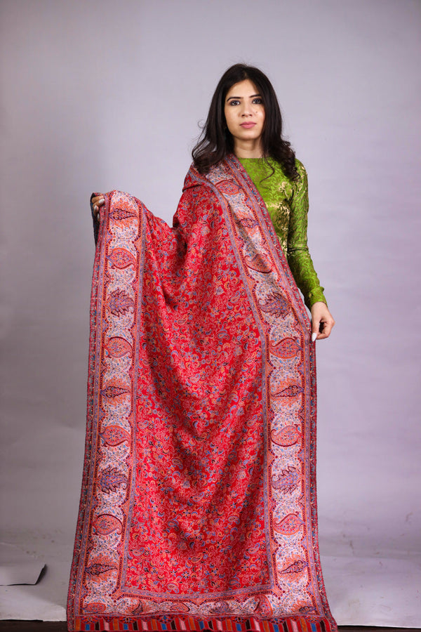 Paisley Border Kani Stole