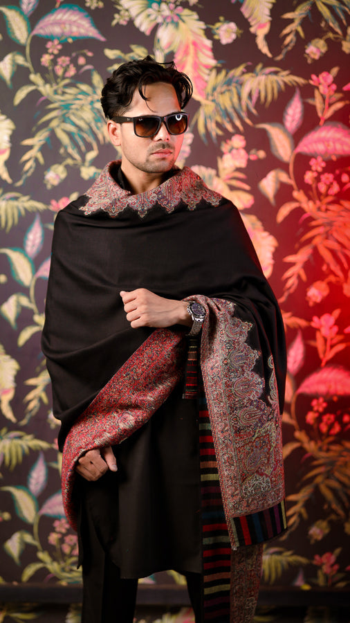 Kunj Border Kani Shawl For Men