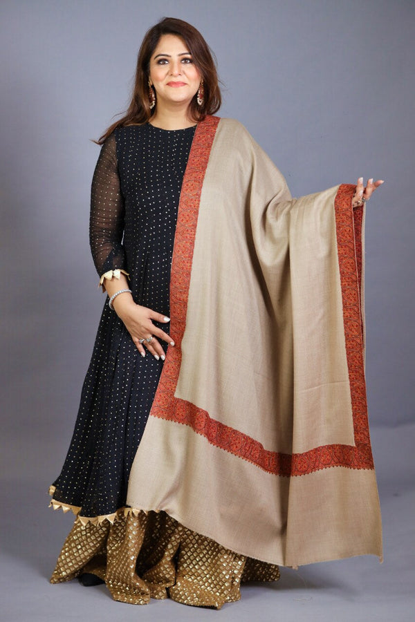 Top Daur Kashmiri Embroidery Shawl