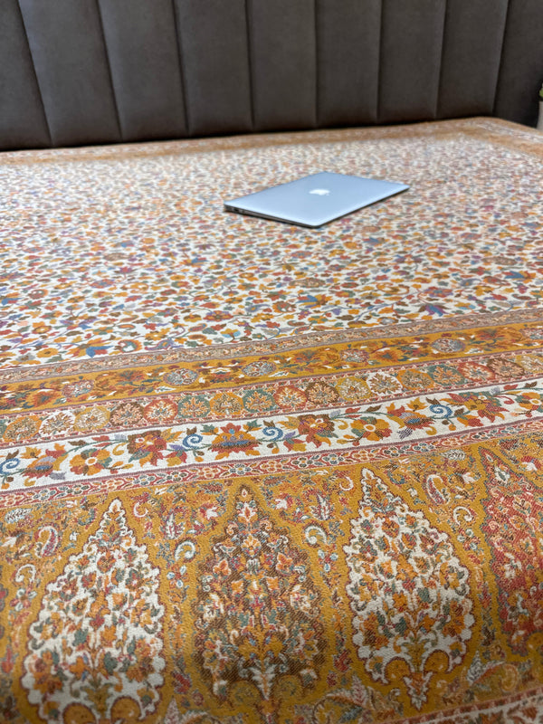 Flower Kani Jaal Bed Cover
