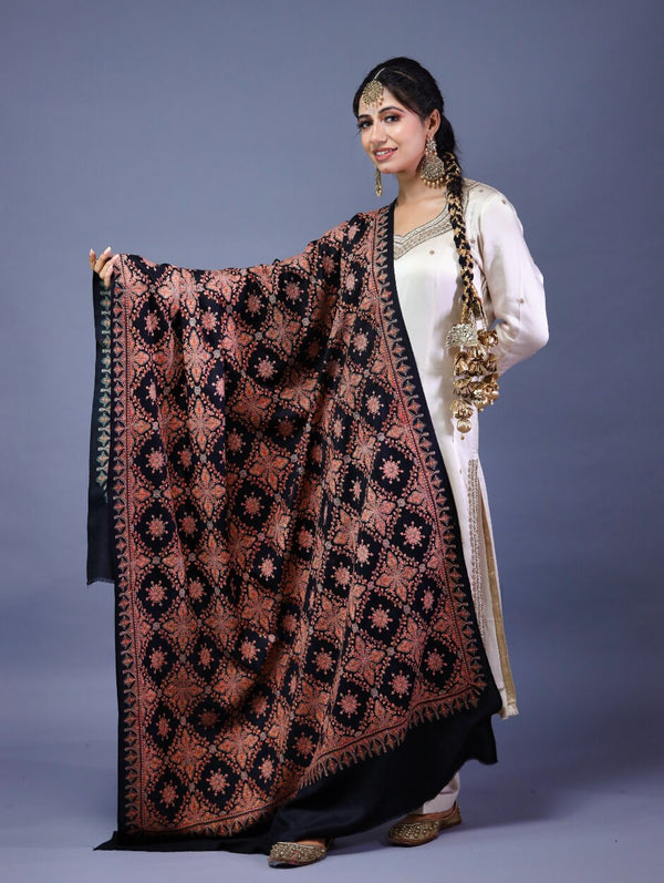 Star Kashmiri Embroidery Shawl